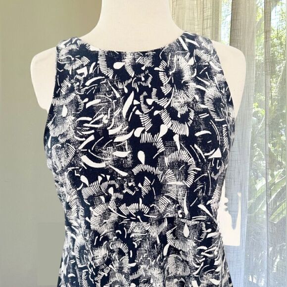 Athleta Santorini High Neck Indigo Floral Dress Size XXS - Picture 4 of 15